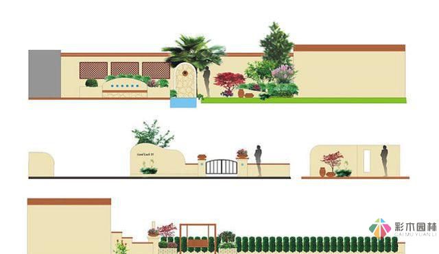 農村自建房自己設計,彩木園林打造花園別墅,完美庭院