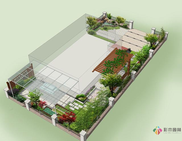 屋頂花園設計案例效果圖